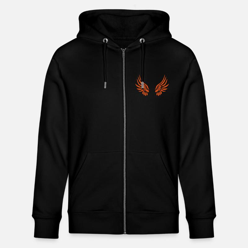 ailes d'ange - Veste à capuche bio CULTIVATOR Stanley/Stella Unisexe - noir