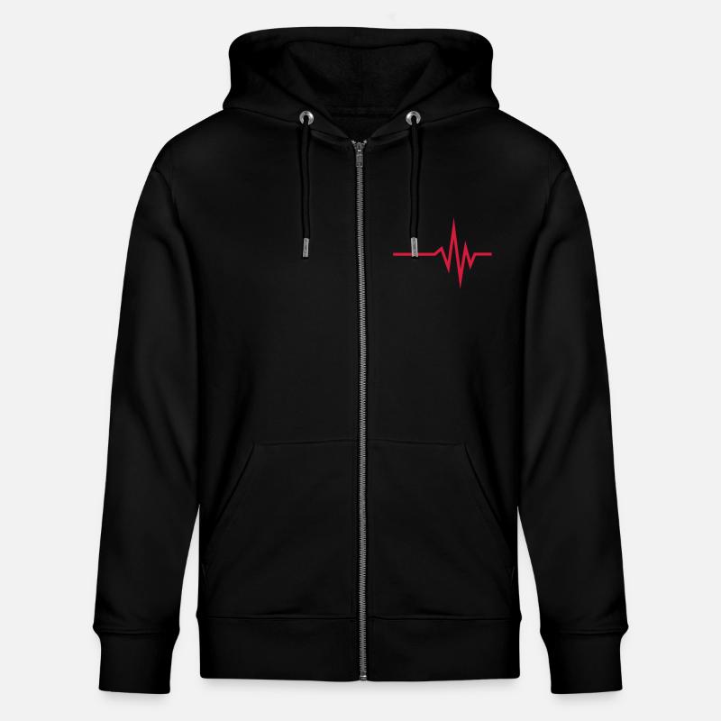 frequenz_beat__f1 - Stanley/Stella Unisex Bio-Kapuzenjacke CULTIVATOR  - Schwarz
