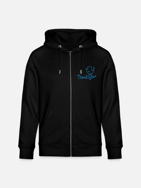 Danke Vogel - Stanley/Stella Unisex Bio-Kapuzenjacke CULTIVATOR  - Schwarz