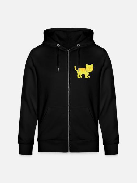 Tiger - Stanley/Stella Unisex Bio-Kapuzenjacke CULTIVATOR - Schwarz