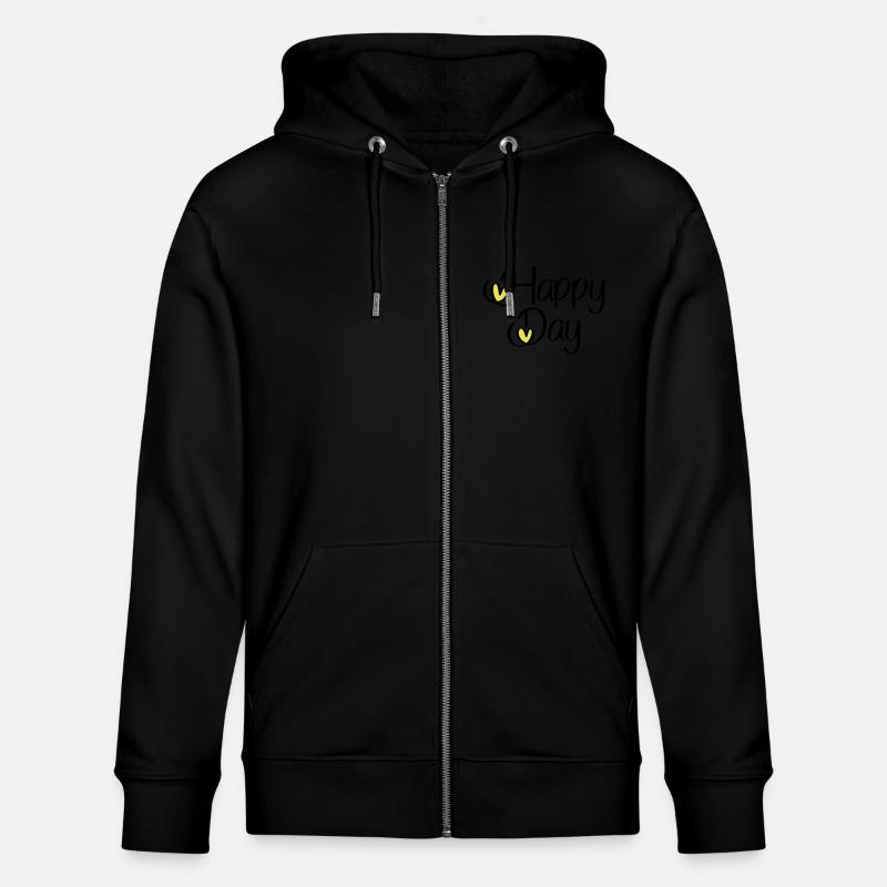 Happy Day - Veste à capuche bio CULTIVATOR Stanley/Stella Unisexe - noir