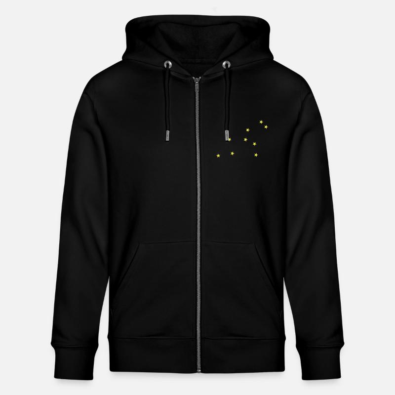 Sternzeichen Löwe - Stanley/Stella Unisex Bio-Kapuzenjacke CULTIVATOR  - Schwarz