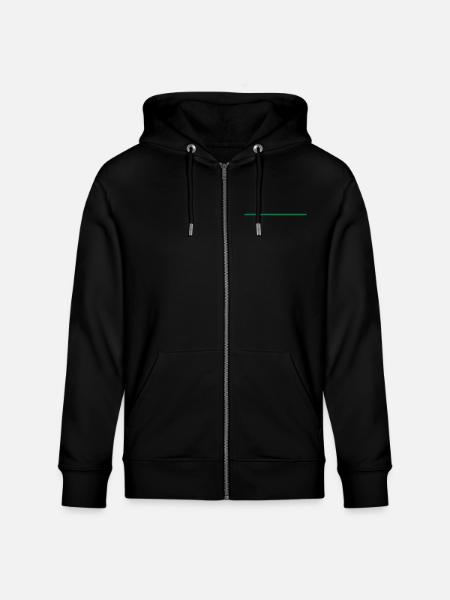 Balken Green - Stanley/Stella Unisex Bio-Kapuzenjacke CULTIVATOR - Schwarz