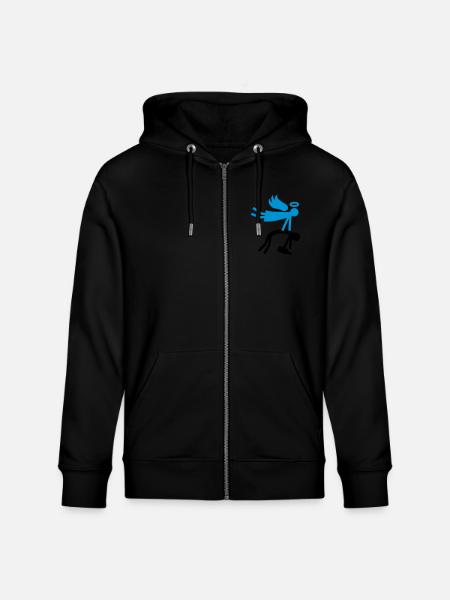 Guardian Angel - Drunk - Stanley/Stella CULTIVATOR Unisex Organic Hooded Jacket - black