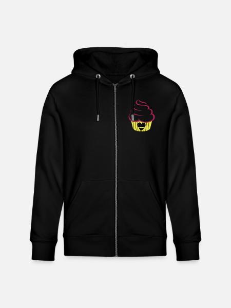cupcake_funny - Veste à capuche bio CULTIVATOR Stanley/Stella Unisexe - noir