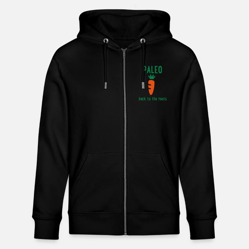 Paleo - Stanley/Stella Unisex Bio-Kapuzenjacke CULTIVATOR - Schwarz