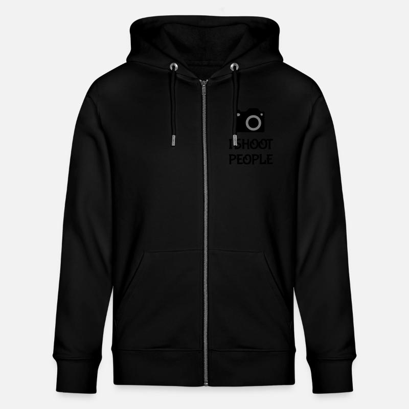 Shoot People - Stanley/Stella Unisex Bio-Kapuzenjacke CULTIVATOR  - Schwarz