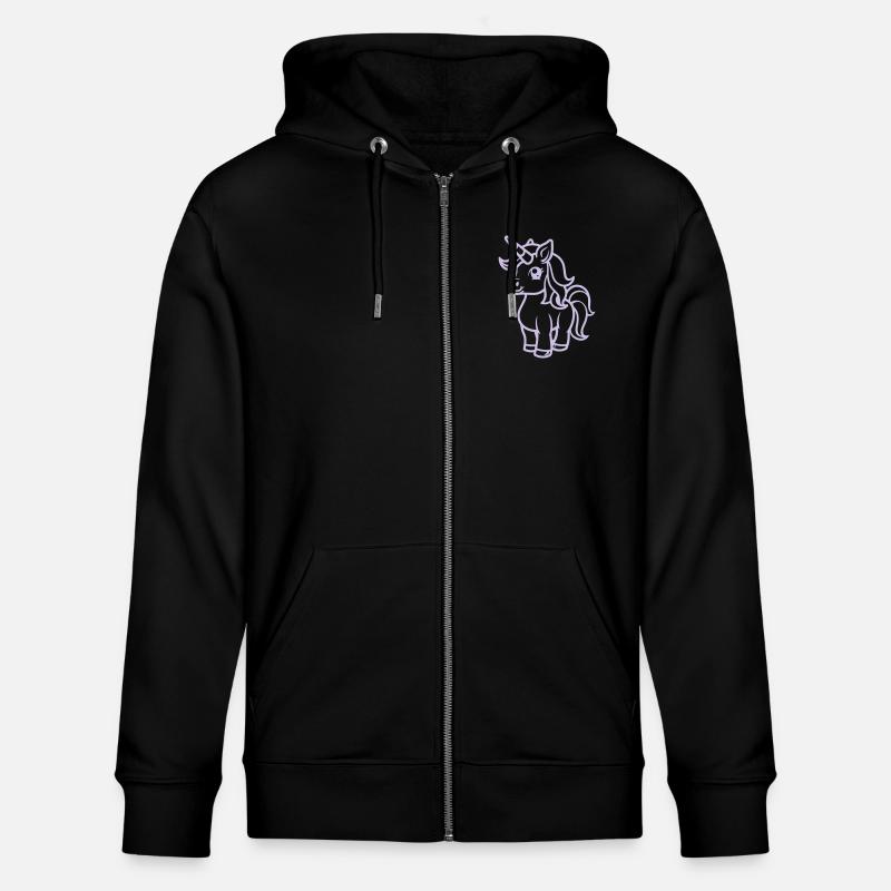 licorne - Veste à capuche bio CULTIVATOR Stanley/Stella Unisexe - noir