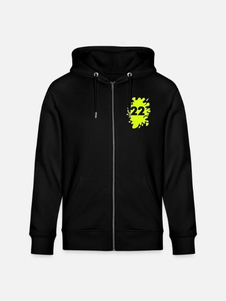 Blobs 22 - Stanley/Stella CULTIVATOR  Unisex Organic Hooded Jacket - black