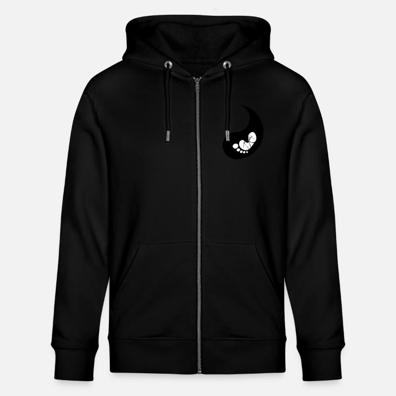 Demi bébé yin - Veste à capuche bio CULTIVATOR Stanley/Stella Unisexe - noir