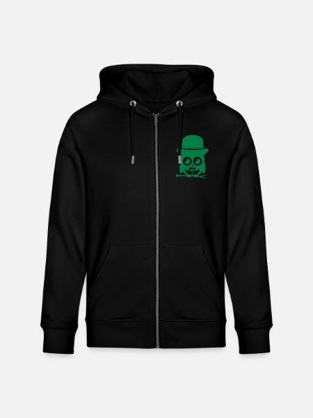 owl sir 01 copy - Stanley/Stella CULTIVATOR  Unisex Organic Hooded Jacket - black