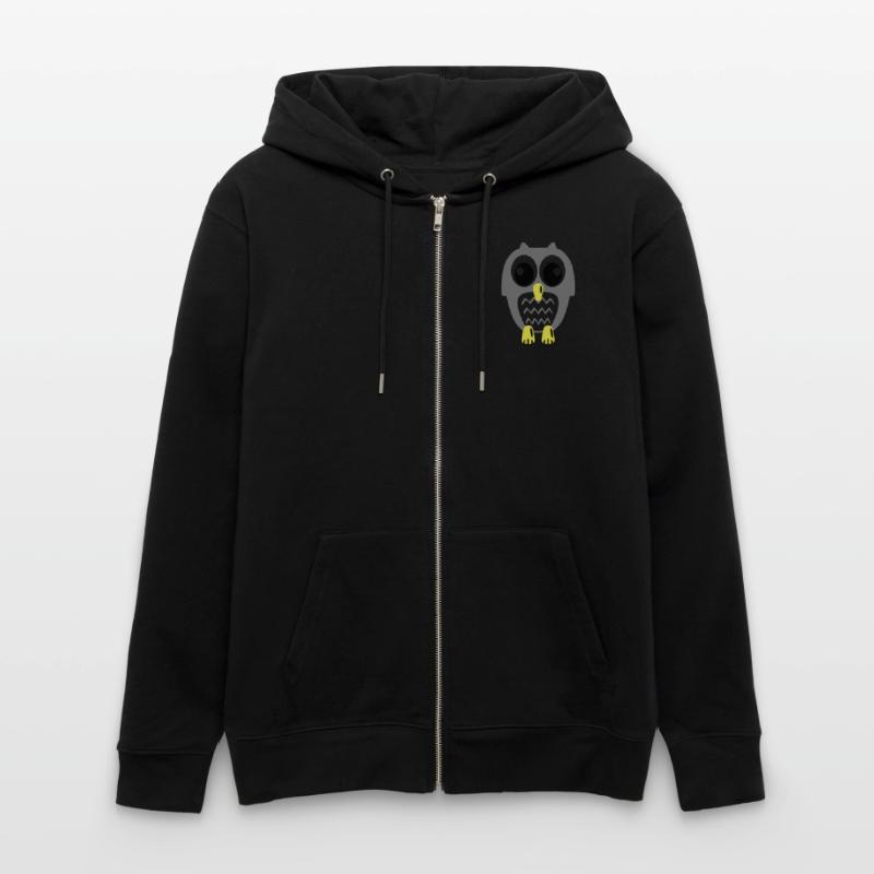 Süße Eule Stanley/Stella Unisex Bio-Kapuzenjacke CULTIVATOR 