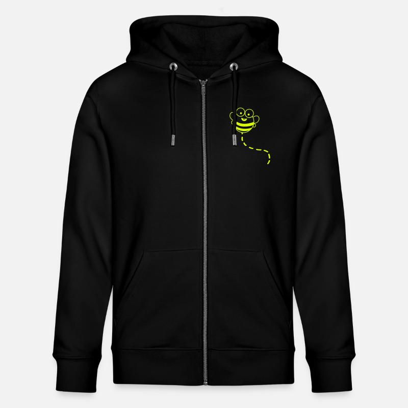 Drôle d’abeille - Veste à capuche bio CULTIVATOR Stanley/Stella Unisexe - noir