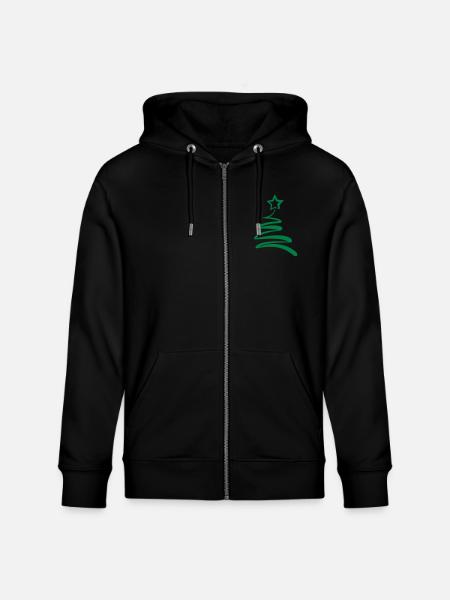 Sapin de Noël - Veste à capuche bio CULTIVATOR Stanley/Stella Unisexe - noir