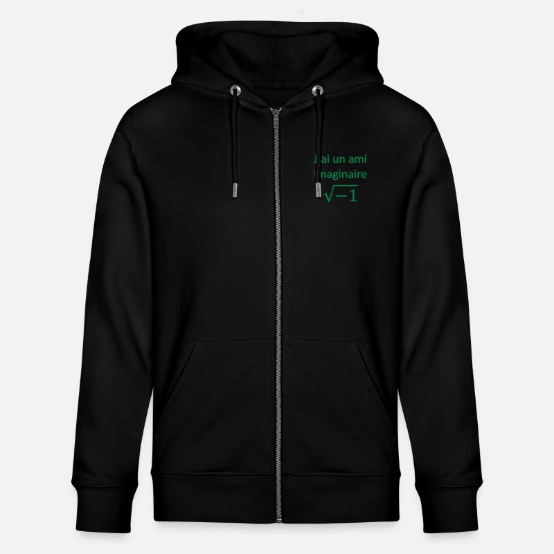 racine1 - Veste à capuche bio CULTIVATOR Stanley/Stella Unisexe - noir