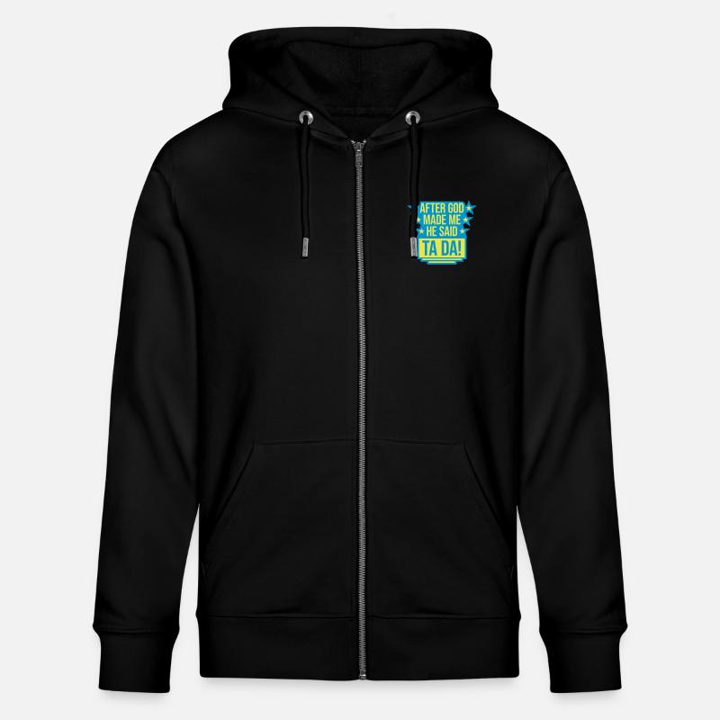after god made me - Stanley/Stella Unisex Bio-Kapuzenjacke CULTIVATOR - Schwarz