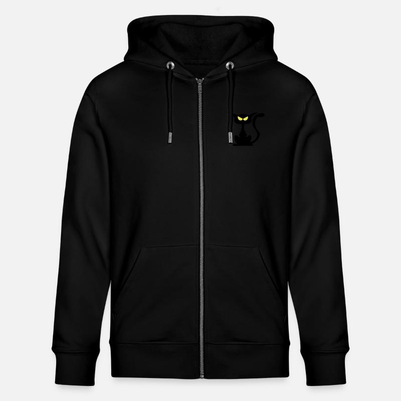 raubkatze - Stanley/Stella Unisex Bio-Kapuzenjacke CULTIVATOR  - Schwarz