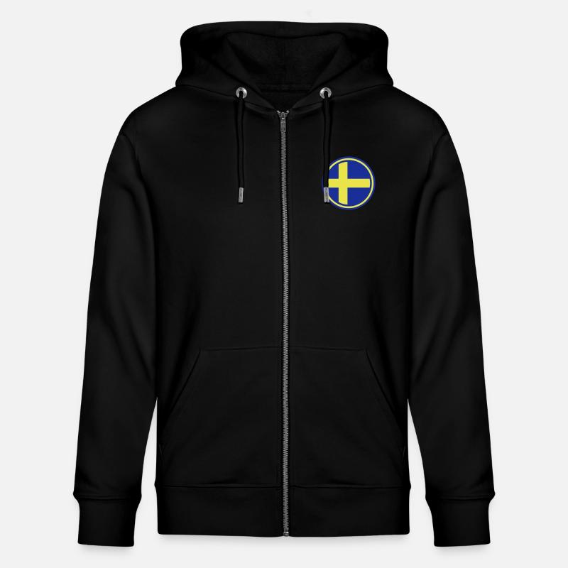 schweden sverige sweden - Stanley/Stella Unisex Bio-Kapuzenjacke CULTIVATOR  - Schwarz