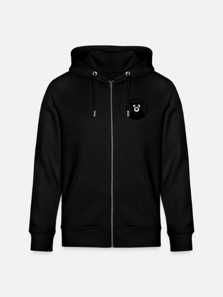 bear_a_04_2012_2c - Stanley/Stella CULTIVATOR Unisex Organic Hooded Jacket - black