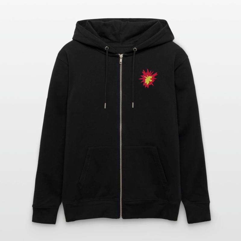 fire flame hot tnt dynamite explode explosi Stanley/Stella CULTIVATOR  Unisex Organic Hooded Jacket
