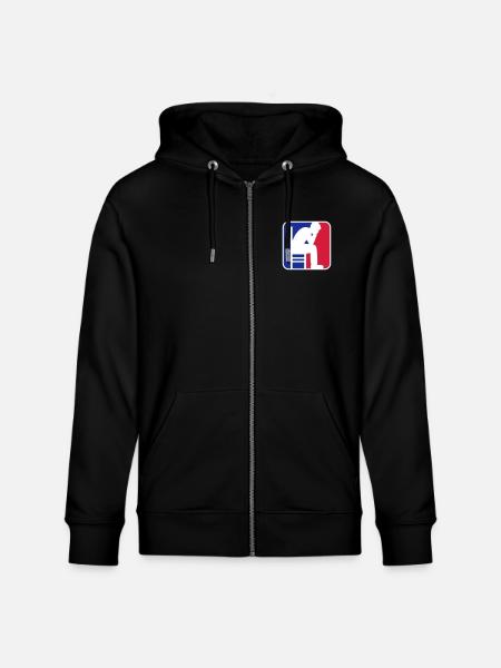 Depression sport logo - Stanley/Stella CULTIVATOR  Unisex Organic Hooded Jacket - black
