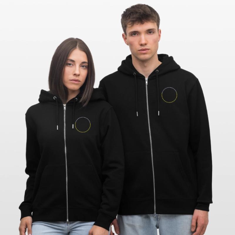 Circle frame beer bottles Stanley/Stella CULTIVATOR  Unisex Organic Hooded Jacket