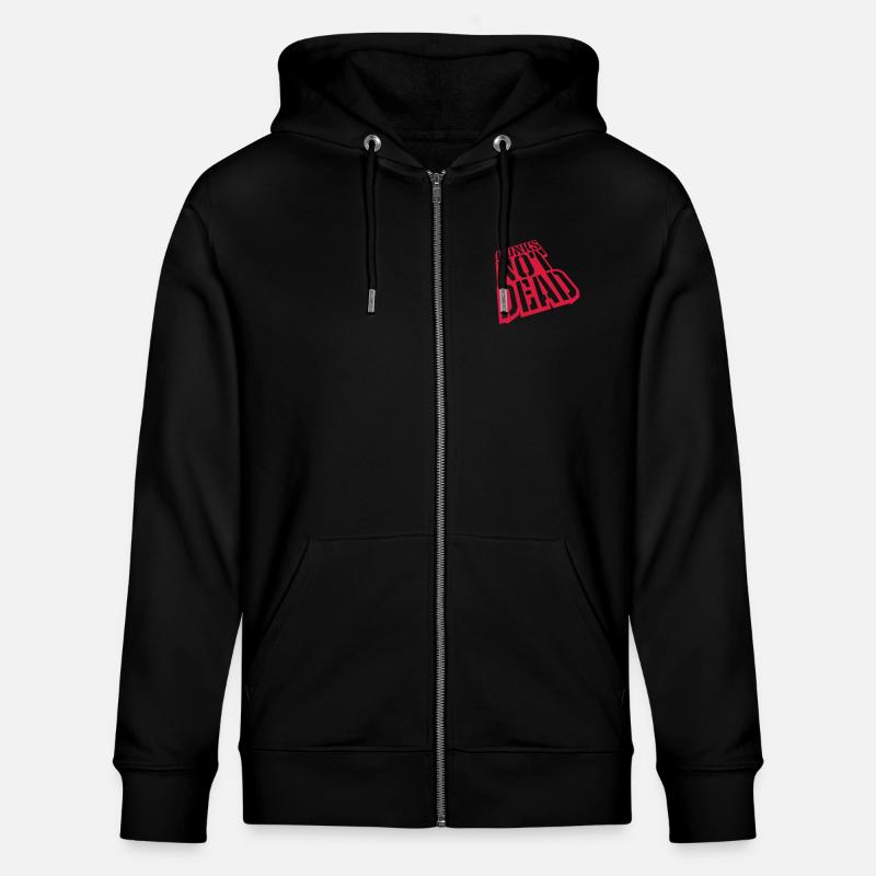 Zitat punks not dead - Stanley/Stella Unisex Bio-Kapuzenjacke CULTIVATOR - Schwarz