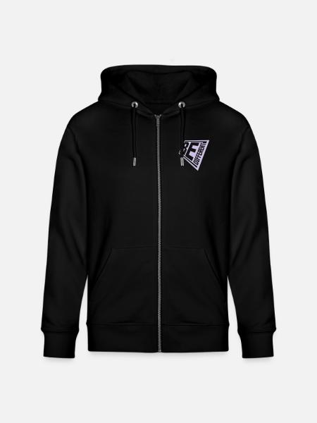 Be different Logo Design - Stanley/Stella CULTIVATOR  Unisex Organic Hooded Jacket - black