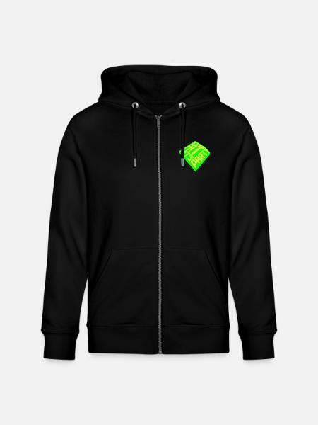 im fat lets party - Stanley/Stella Unisex Bio-Kapuzenjacke CULTIVATOR - Schwarz