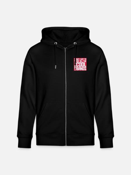I may be old - Stanley/Stella CULTIVATOR Unisex Organic Hooded Jacket - black