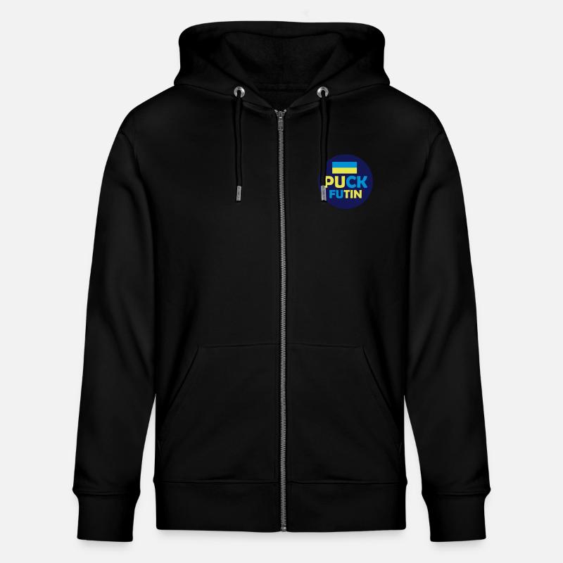 Conception du logo Puck Futin - Veste à capuche bio CULTIVATOR Stanley/Stella Unisexe - noir