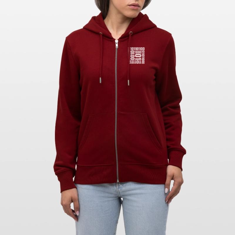 Binär Code Programm Sprache Stanley/Stella Unisex Bio-Kapuzenjacke CULTIVATOR 