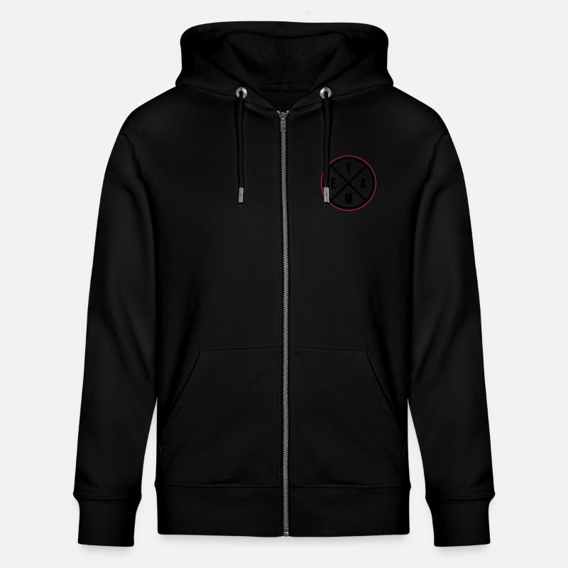 Team Circle - Stanley/Stella CULTIVATOR  Unisex Organic Hooded Jacket - black