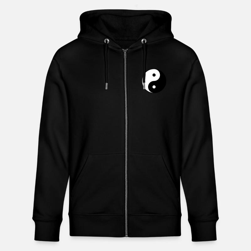 Yin Yang - Veste à capuche bio CULTIVATOR Stanley/Stella Unisexe - noir