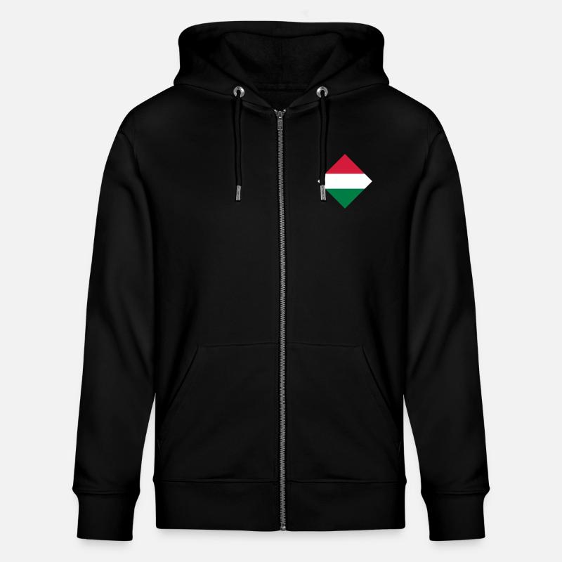 Hungary - Stanley/Stella CULTIVATOR  Unisex Organic Hooded Jacket - black