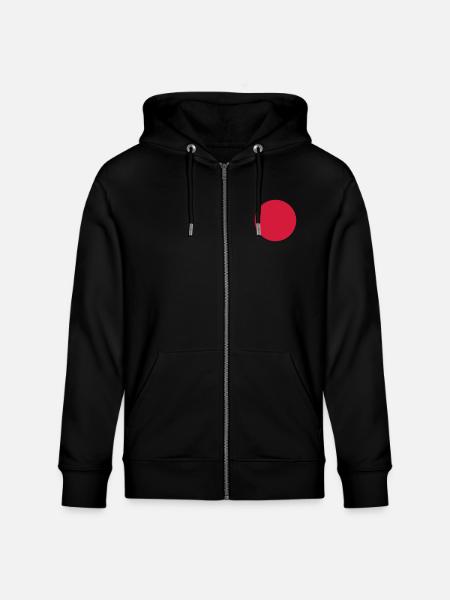 point cercle - Veste à capuche bio CULTIVATOR Stanley/Stella Unisexe - noir