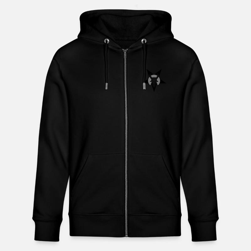 goat head star - Stanley/Stella Unisex Bio-Kapuzenjacke CULTIVATOR  - Schwarz