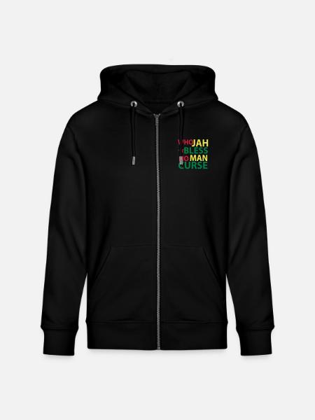 who jah bless - Stanley/Stella CULTIVATOR  Unisex Organic Hooded Jacket - black
