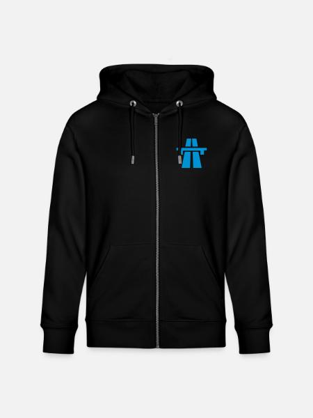 Autobahn_V1 - Stanley/Stella Unisex Bio-Kapuzenjacke CULTIVATOR  - Schwarz