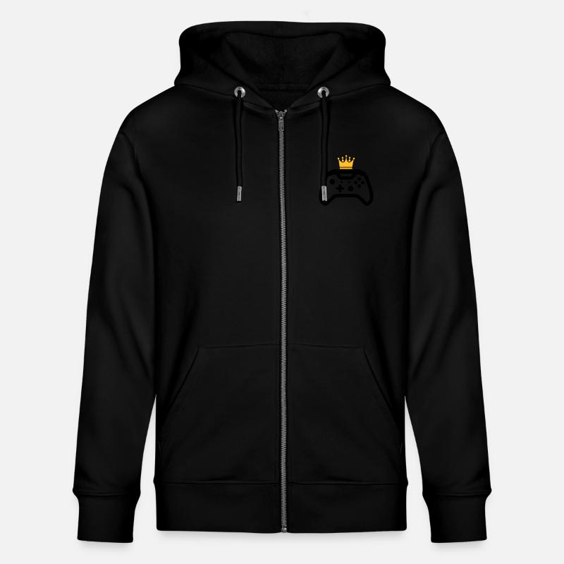 gamer - Stanley/Stella Unisex Bio-Kapuzenjacke CULTIVATOR  - Schwarz