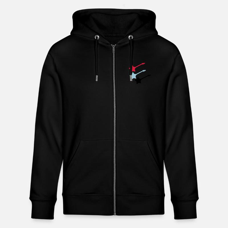 stern gitarren - Stanley/Stella Unisex Bio-Kapuzenjacke CULTIVATOR  - Schwarz