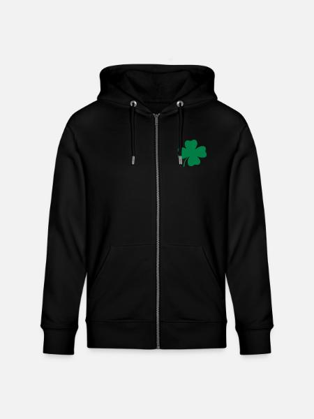 Kleeblatt - Stanley/Stella Unisex Bio-Kapuzenjacke CULTIVATOR - Schwarz