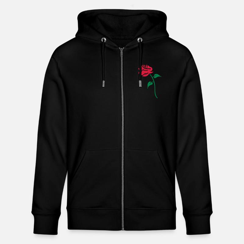rose - Veste à capuche bio CULTIVATOR Stanley/Stella Unisexe - noir
