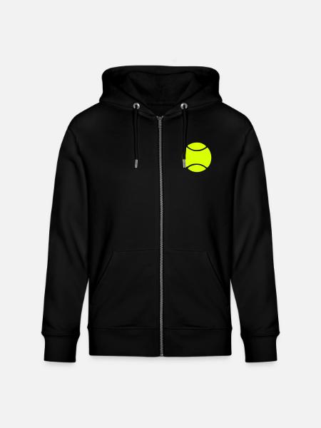 Tennis Ball - Stanley/Stella CULTIVATOR  Unisex Organic Hooded Jacket - black
