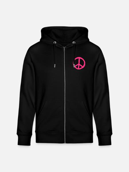 Peace__V013 - Veste à capuche bio CULTIVATOR Stanley/Stella Unisexe - noir