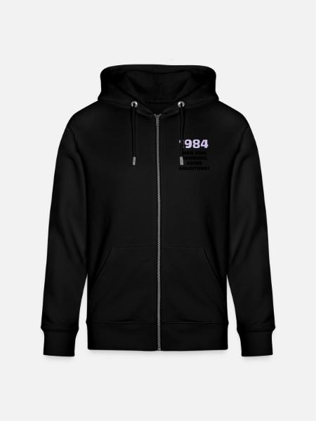 1984 war eine warnung - Stanley/Stella Unisex Bio-Kapuzenjacke CULTIVATOR - Schwarz