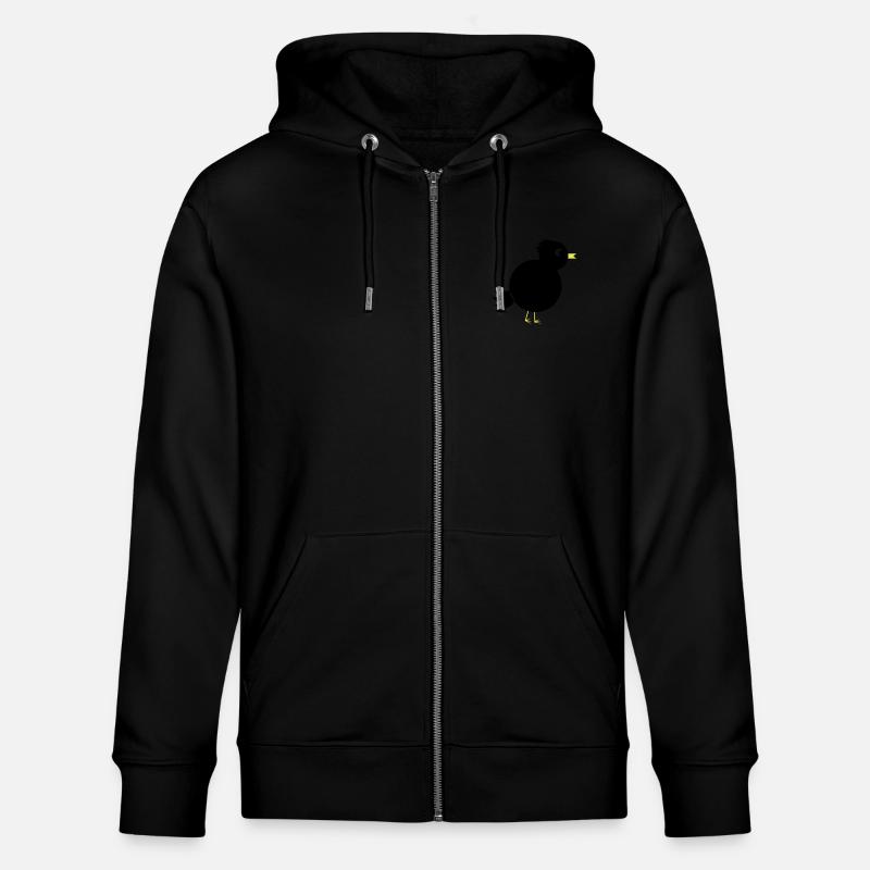 Bird Vogel - Stanley/Stella Unisex Bio-Kapuzenjacke CULTIVATOR  - Schwarz