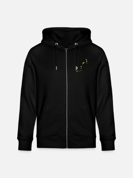 Skorpion Sternbild - Stanley/Stella Unisex Bio-Kapuzenjacke CULTIVATOR - Schwarz