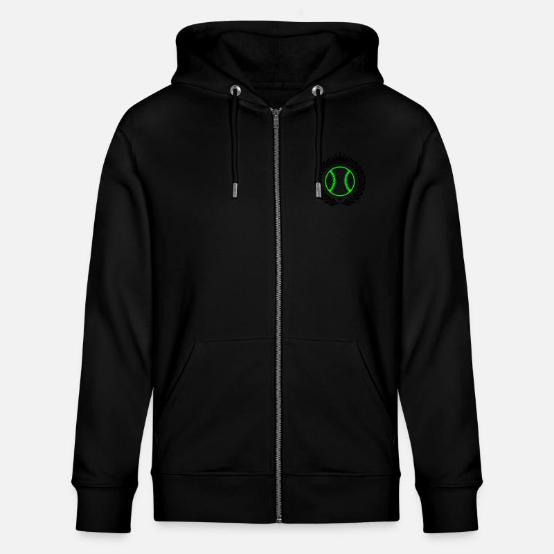 Écusson de baseball - Veste à capuche bio CULTIVATOR Stanley/Stella Unisexe - noir