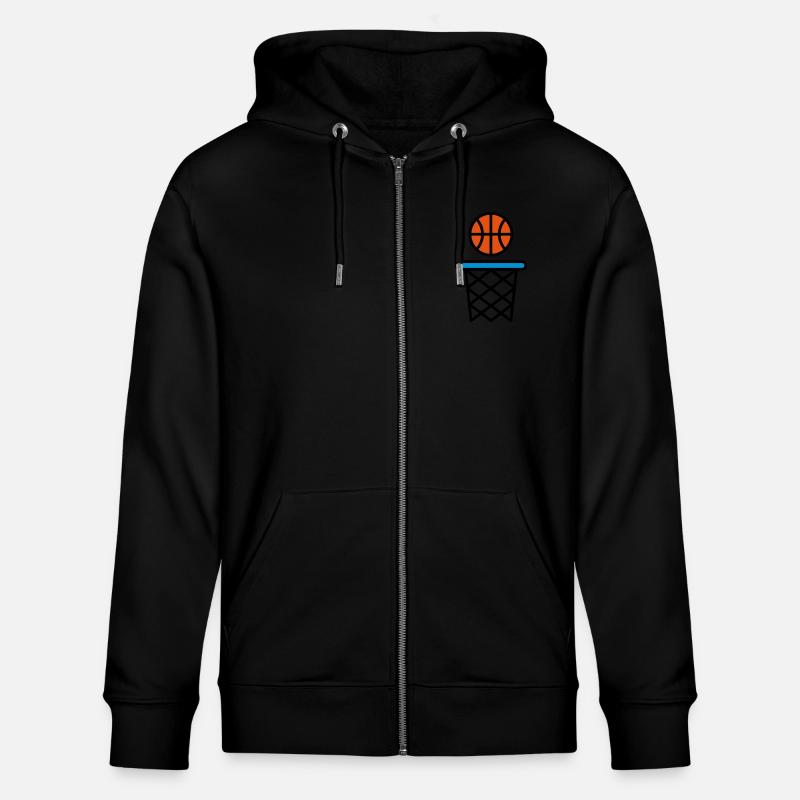 Basketball - Stanley/Stella Unisex Bio-Kapuzenjacke CULTIVATOR  - Schwarz